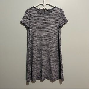 Gap Grey Striped T shirt Dress | Flowy | Knee Length